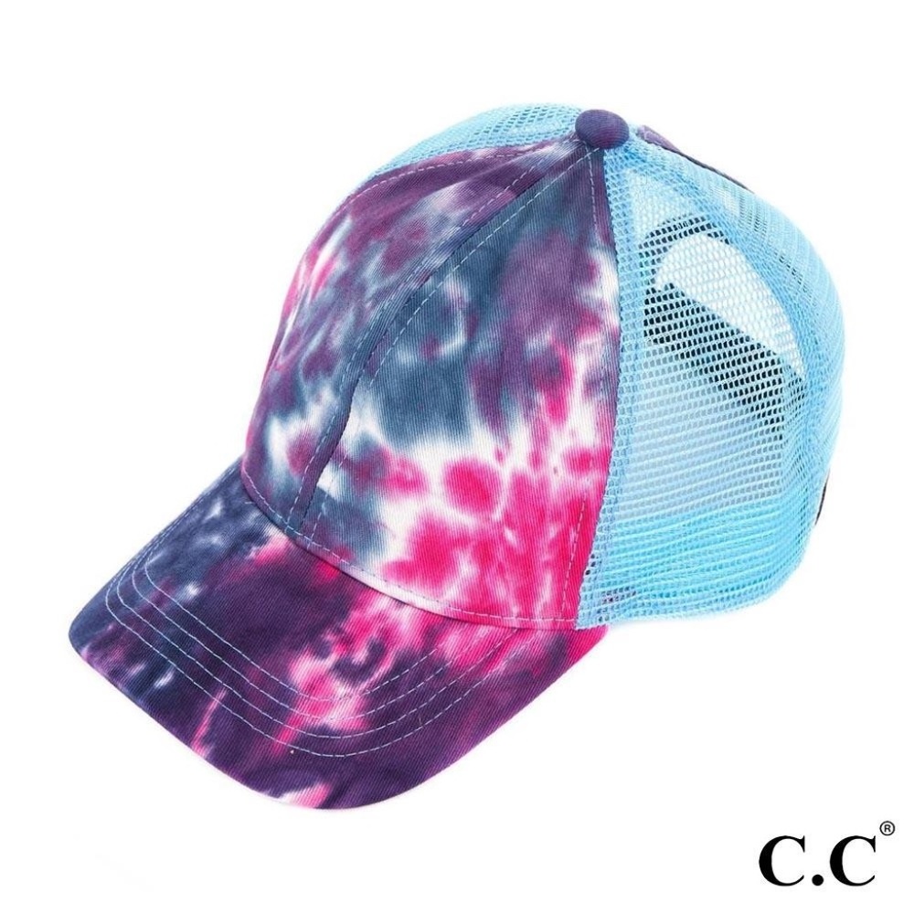 NEW C.C. Tie-Dye Trucker Cap with Mesh Back - Picture 5 of 7
